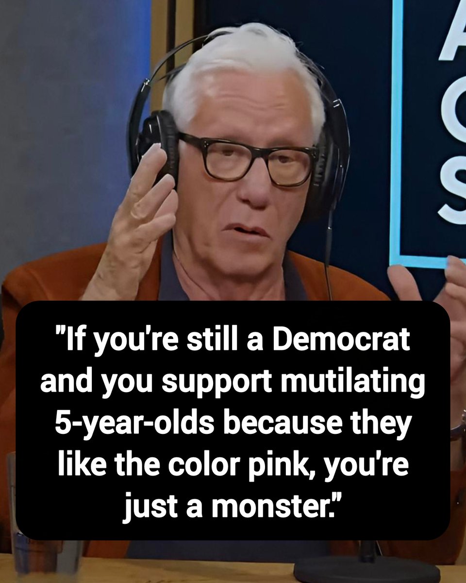 DavidJHarrisJr's tweet photo. James Woods: "If you're still a Democrat and you support mutilating 5-year-olds because they like the color pink, you're just a monster."

Thoughts? https://t.co/N212QvrNoz