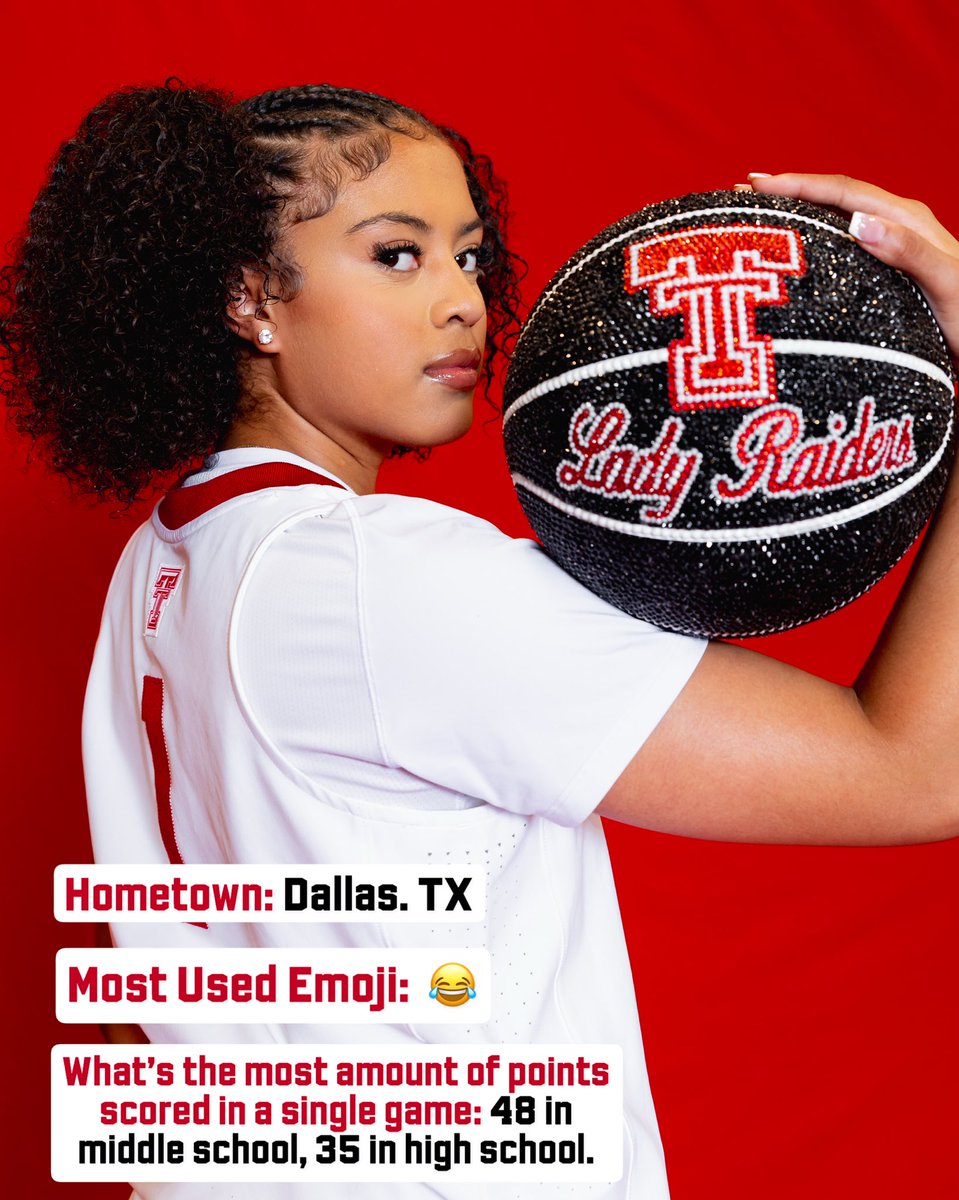 LadyRaiderWBB's tweet photo. Get to know: Gianna Jordan 🧵 https://t.co/ly12mkgZnd