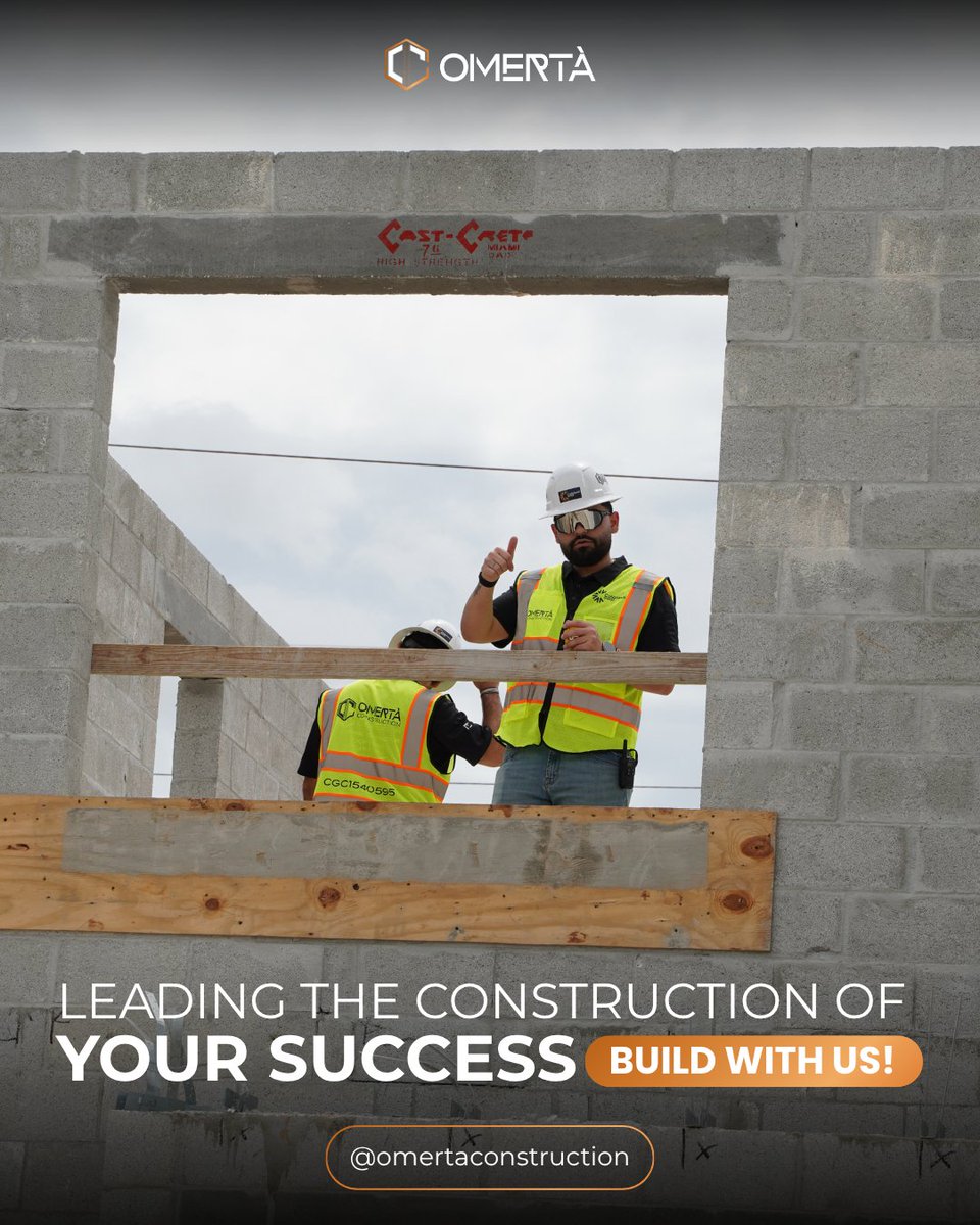 OMERTAGC's tweet photo. Anyone can build.

Not everyone can deliver quality.

At Omertà Construction, excellence isn't an option—it's the standard.

📞 (305) 910-7401
Licensed &amp; Insured General Contractor
CGC1540595
#LuxuryConstruction #OmertaConstruction #MiamiBuilders #ConstructionExperts #LuxuryHomes https://t.co/Qm7XPi7Bms