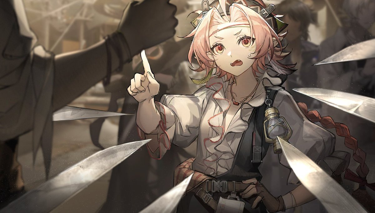 ieatcars's tweet photo. This cg reminds me of those“what arknights opinion will have you like this?” Posts https://t.co/kmZvzoutDA