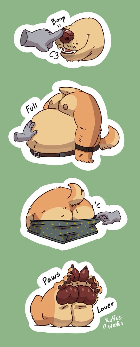 Ruffus_Woofus's tweet photo. I'm working on stickers pack to make exchanges and stick them at my next conventions 🌸🐶 https://t.co/TGXqurulok
