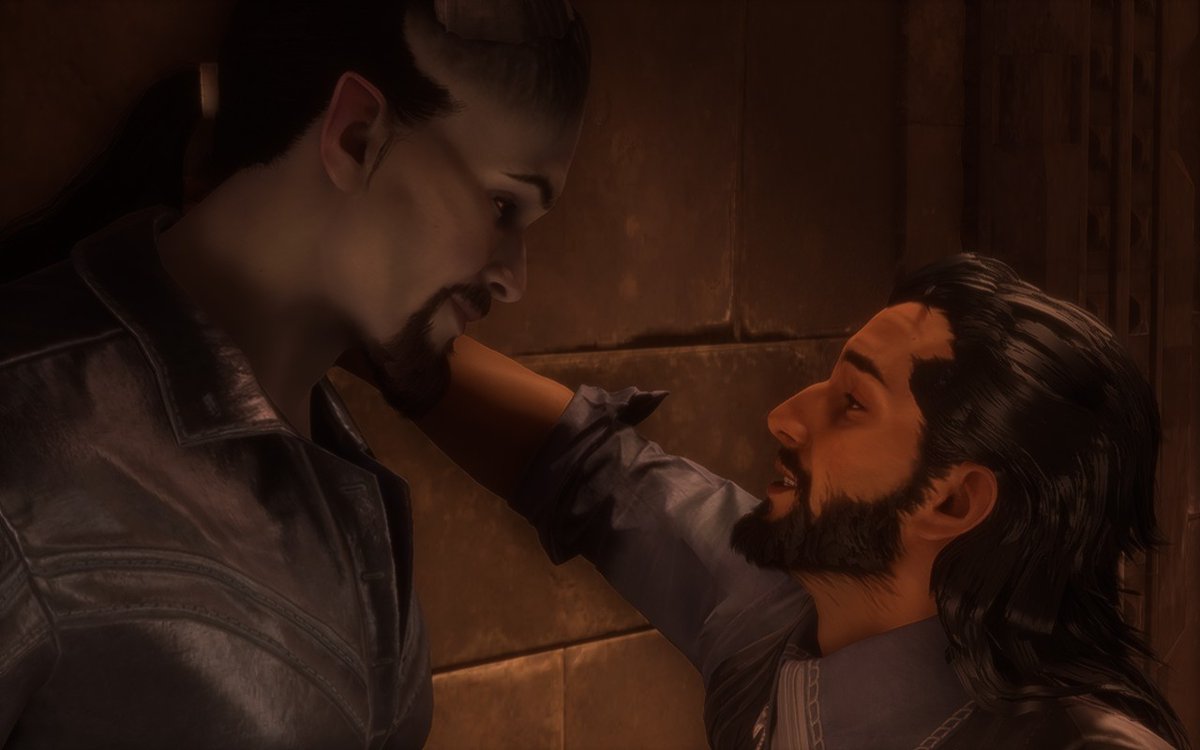 carpfishcatboy's tweet photo. @anderfeels lucanis and his big tiddy bf https://t.co/TL7Pw0aAJD