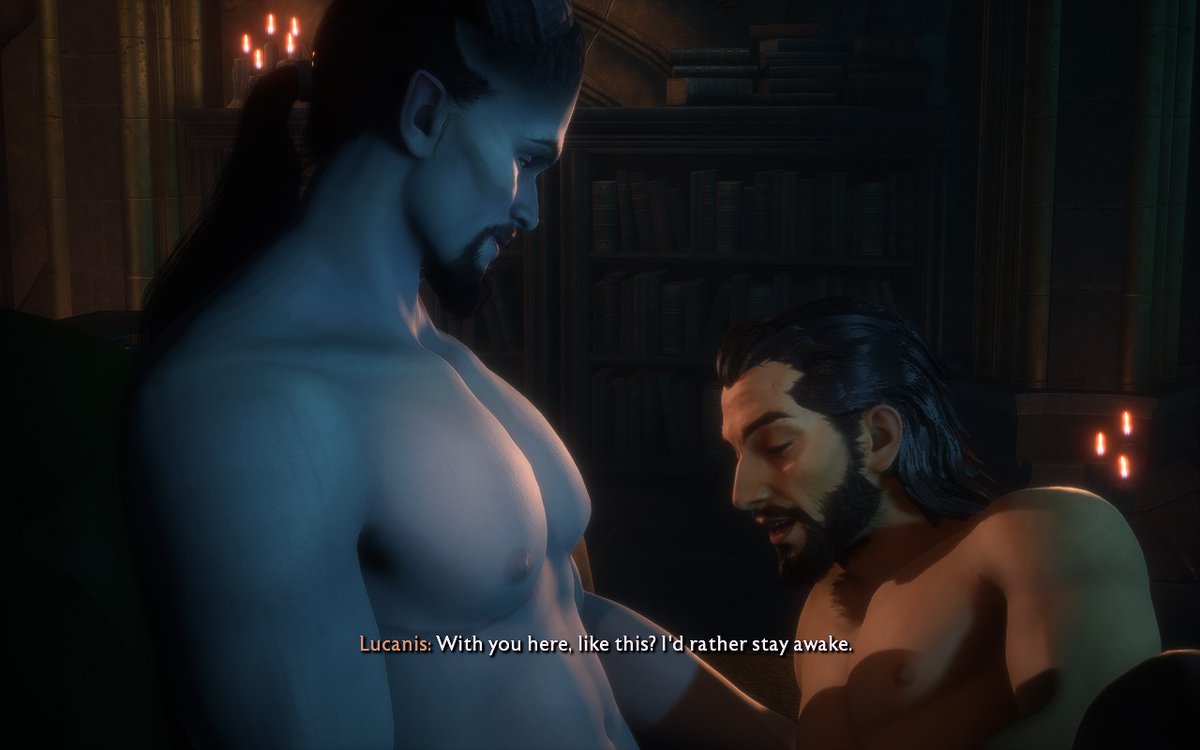 carpfishcatboy's tweet photo. @anderfeels lucanis and his big tiddy bf https://t.co/TL7Pw0aAJD