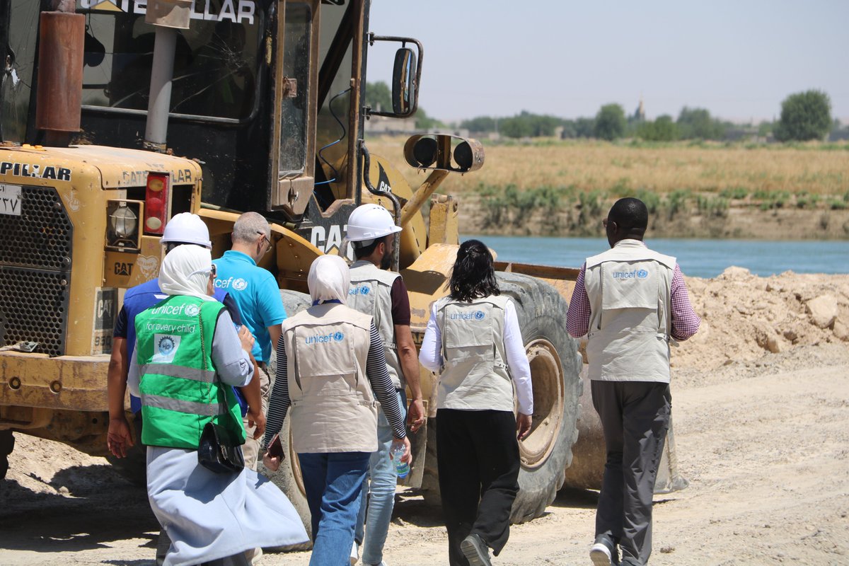UNICEFinSyria's tweet photo. Yesterday, UNICEF Syria Representative, Meritxell Relaño Arana, visited Deir ez-Zor, and discussed several priorities of the flood response with the Director of International Cooperation. The focus was on strengthening emergency interventions and restoring critical infrastructure across different sectors such as water, sanitation, hygiene, protection, health and education.

During the visit, she met with families living in shelters affected by the floods, listening to their concerns, urgent needs, and hopes for their children. She visited a water project where UNICEF is working to restore safe water supply following flood damage.

Strong partnerships are critical for an effective crisis response. UNICEF remains committed to working closely with partners to support flood-affected communities and ensure that every child in Syria has access to critical services.

@RelanoMeritxell 
@UNICEFmena 
@UNinSyria
