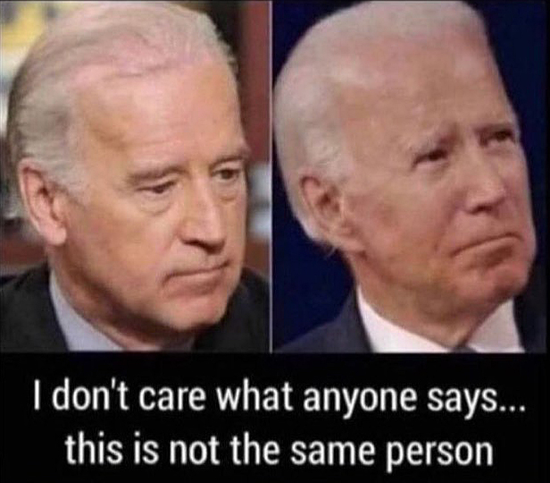 RedPillWTFU's tweet photo. The Biden pictured in your post was the real Biden (notice the hanging earlobes). The Biden we were stuck with for four years after the stolen election was a fake Biden! The real Biden became unalived in late 2020 and the Deep State had to scramble to come up with the imposter Biden once they realized they'd be able to pull off the election steal!