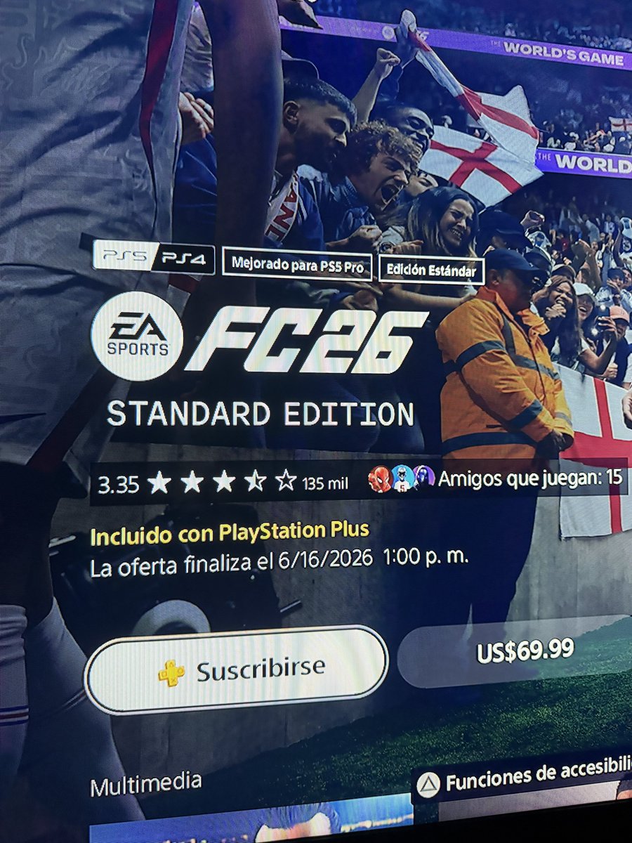 ahorraconana's tweet photo. El FIFA 26 GRATIS con PS PLUS!
Con el essential (el plan mas bajo) ya lo podés descargar!! Y hay un pack de íconos gratis también! https://t.co/OlUH1YPQ3O