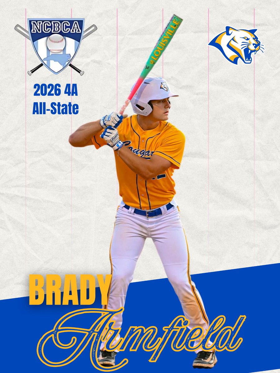 B_armfield27's tweet photo. Honored to be named to the NCBCA 4A All-State Team. @JRudd_Scout @jakerobbins49 @FlatgroundBats @RyanMcCleney https://t.co/6Hs6aC3VHo