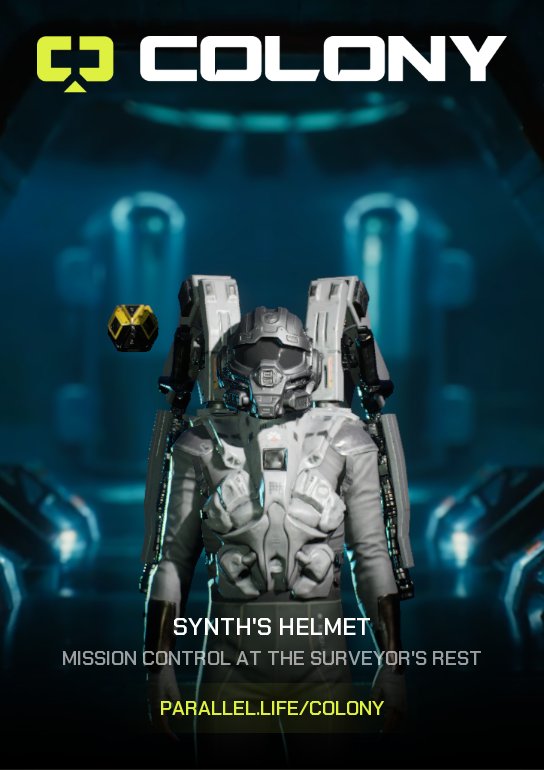 DJSbtc's tweet photo. @ParallelColony 
Lets go!!!
Got my first fabricated helmet finished.
Went with the first iteration.
🔥 https://t.co/cdgJTirIPB