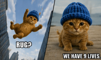 CatWifUSDC's tweet photo. 9 lives. 0 fear. 100% hat.

$WIF community is in good hands now https://t.co/u2C4tek9hY
