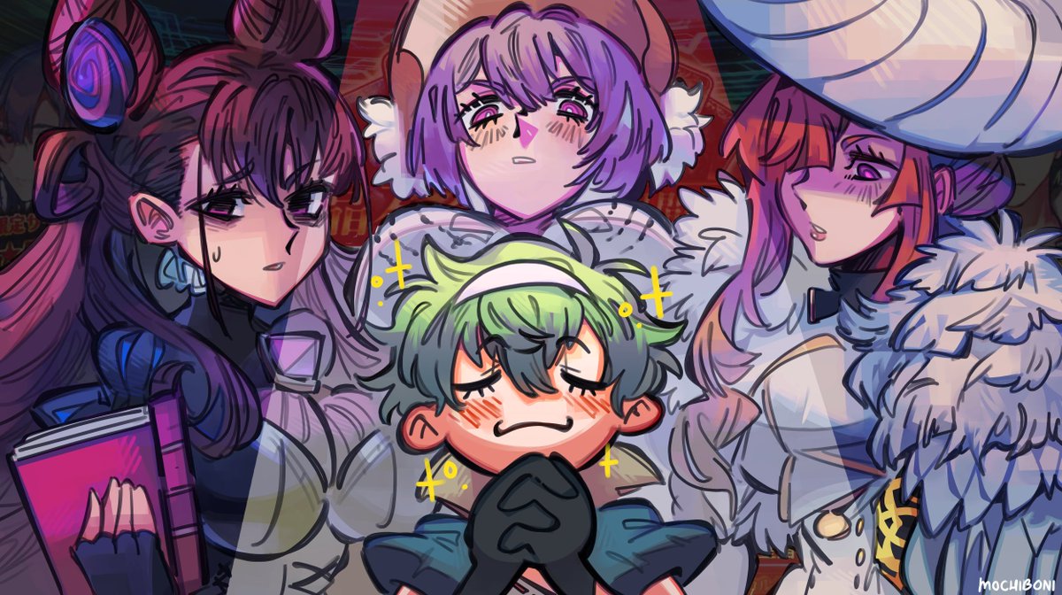 mochio_bonio's tweet photo. how the current banners in fgo jp be feelin 
.
.
.
#fgo #misscrane #urd #murasakishikibu #david https://t.co/DS1N6AgKiF