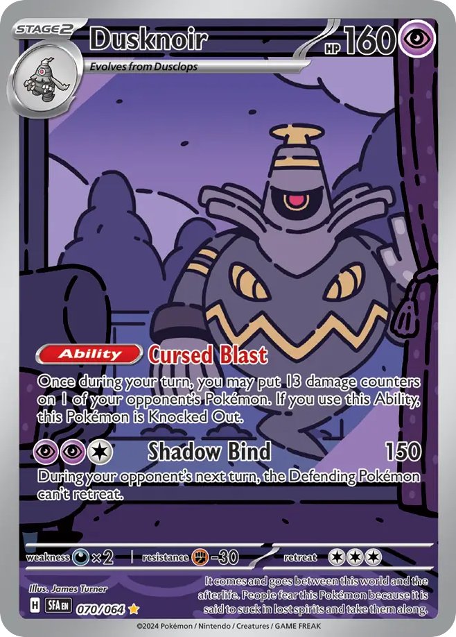 PokePriceTrackr's tweet photo. 💸 Sunday Steal alert!
🃏 Dusknoir – 70/64
📍 Shrouded Fable
💵 Market: $36.30
📉 Trend: -0.7%
Price dropped — could be a great entry point!
Display piece or invest piece?

#PokemonTCG #Pokemon #ShroudedFable #PokeInvesting https://t.co/5XtJxTy84H