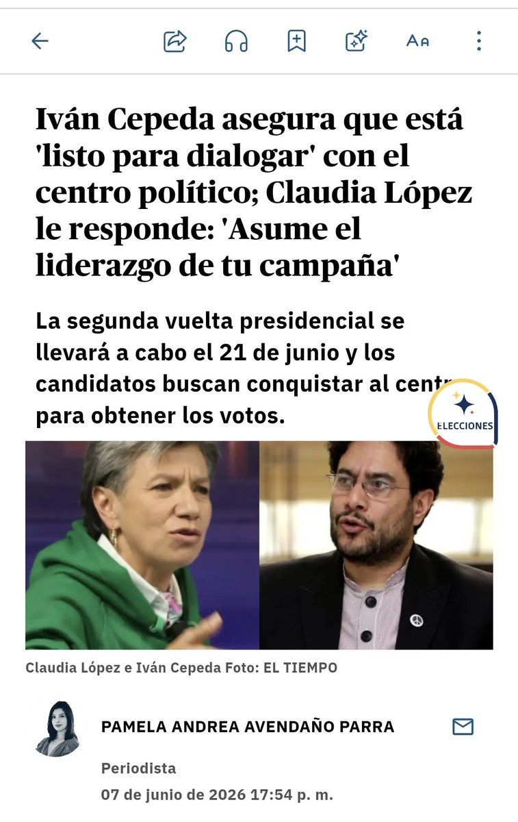 anguloj's tweet photo. @ClaudiaLopez por eso sacaste 225.000 votos, en una campaña nacional, porque la gente ya no te cree, eres la polítiquera de SIEMPRE, más camaleonica que Roy Barreras. Te la pasaste despotricando de Petro y sus secuaces, para terminar abrazados a ellos, te carcome el resentimiento, la envidia y rabia que le tienes al TIGRE, porque ni en dos generaciones podrás sacar 10.4 millones de votos en primera vuelta. El fenómeno popular que encarnan @ABDELAESPRIELLA y @jrestrp solo lo pueden generar LÍDERES que verdaderamente conecten con el sentir y los anhelos del pueblo común y corriente. Estamos FIRMES POR LA PATRIA.