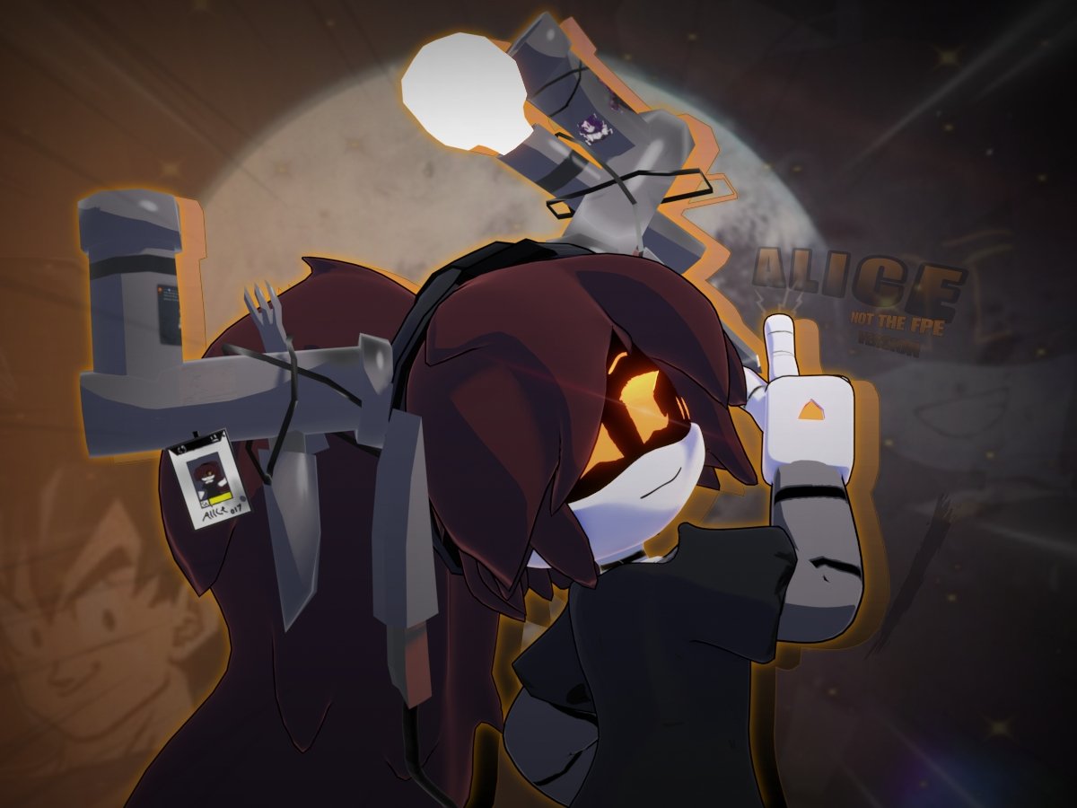 DrakkonNew's tweet photo. testing out my alice modelll #murderdrones #mdtwt #murderdronesalice https://t.co/PMWosS8BWy