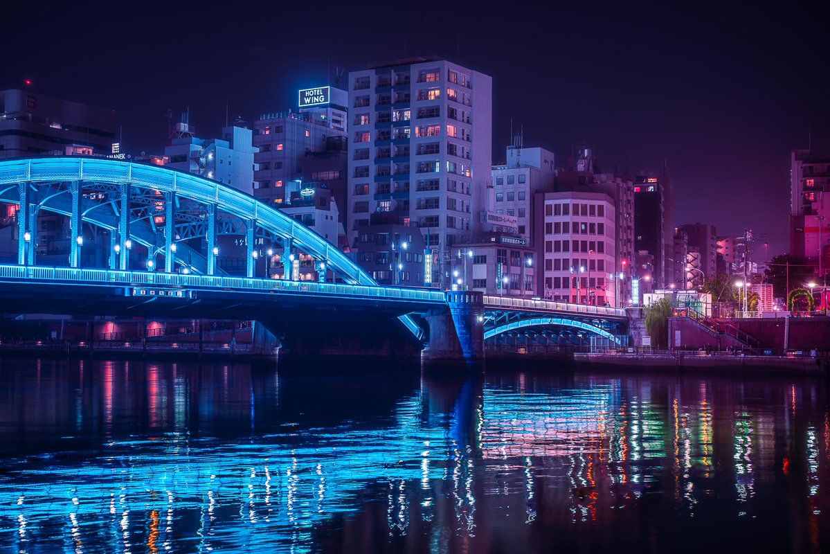 TOKYOLUV's tweet photo. Asakusa After Dark: The Sumida River at Night

https://t.co/VAcX0xqv3G https://t.co/Ru1vTixDzW