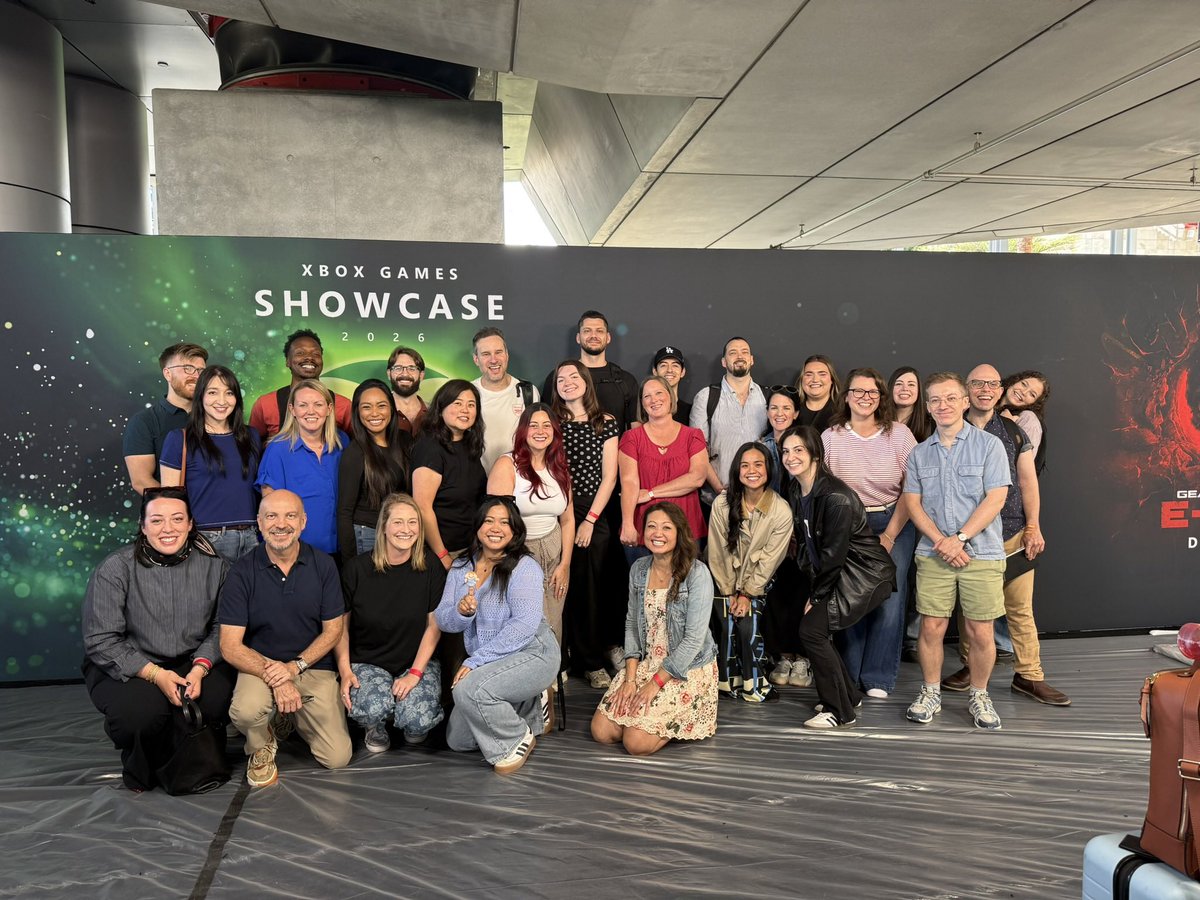 delaneyksim's tweet photo. Xbox Showcase 2026. So proud of this team. We rocked it. 

So. Many. Games. 💚💚💚 https://t.co/RpAuLZhenr