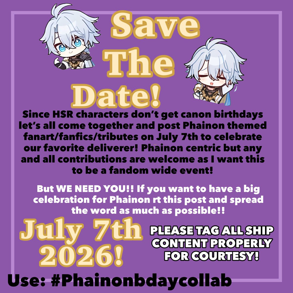 RealDawnie's tweet photo. Since i apparently hate Phainon don’t forget to come celebrate my Phainon event i set up for his birthday!!!

Retweets appriciated!!

ONE MONTH AWAY EVERYONE!!! You can also join the discord server for the event!! Link below—the event is open to all phans but the server is 18+ https://t.co/tsSw8RvCjd