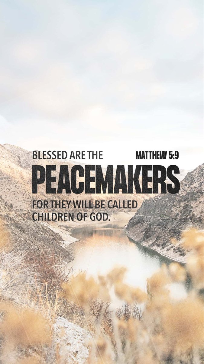 petertryte's tweet photo. “Blessed are the peacemakers, for they will be called children of God.”
Matthew 5:9 NIV

#VOTD https://t.co/j3L3QXovNY