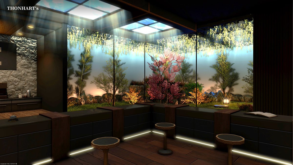parkerthonhart's tweet photo. Dawnstone Neue [L]

A modern open-space lounge with panoramic garden views and a loft terrace. Perfect for morning coffee in the calmness of sunrise.

https://t.co/TPVA8QiZPQ

#ffxivhousing  #ff14housing #FF14ハウジング #hgxiv #HousingEden https://t.co/2v6Kdp3lpC
