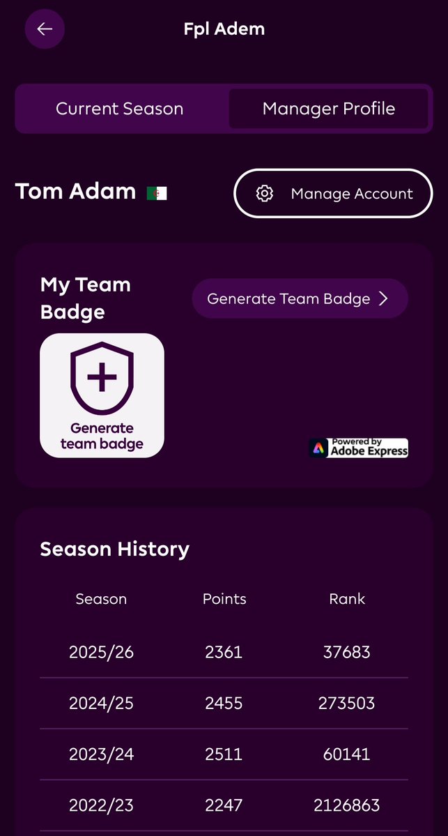 dz_tom41's tweet photo. Fantasy premier league🏴󠁧󠁢󠁥󠁮󠁧󠁿
25/26
37 k  🌍
246 🇩🇿 https://t.co/USftZ2KiLE