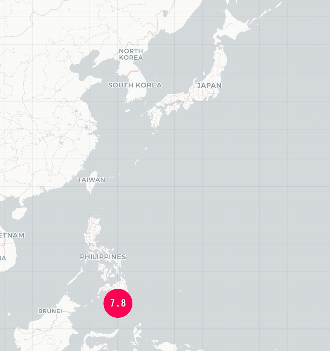 kisho_bousai's tweet photo. 【フィリピン南部沖で大地震】
日本時間午前8時37分頃、フィリピン南部ミンダナオ島沖で規模の大きな地震がありました。
《地震詳細》
震源地：フィリピン南部ミンダナオ島沖
深さ：35km（usgs）
規模：M7.8（usgs）、M8.2（PTWC）
津波：調査中

※情報は速報値です。今後更新される可能性があります。