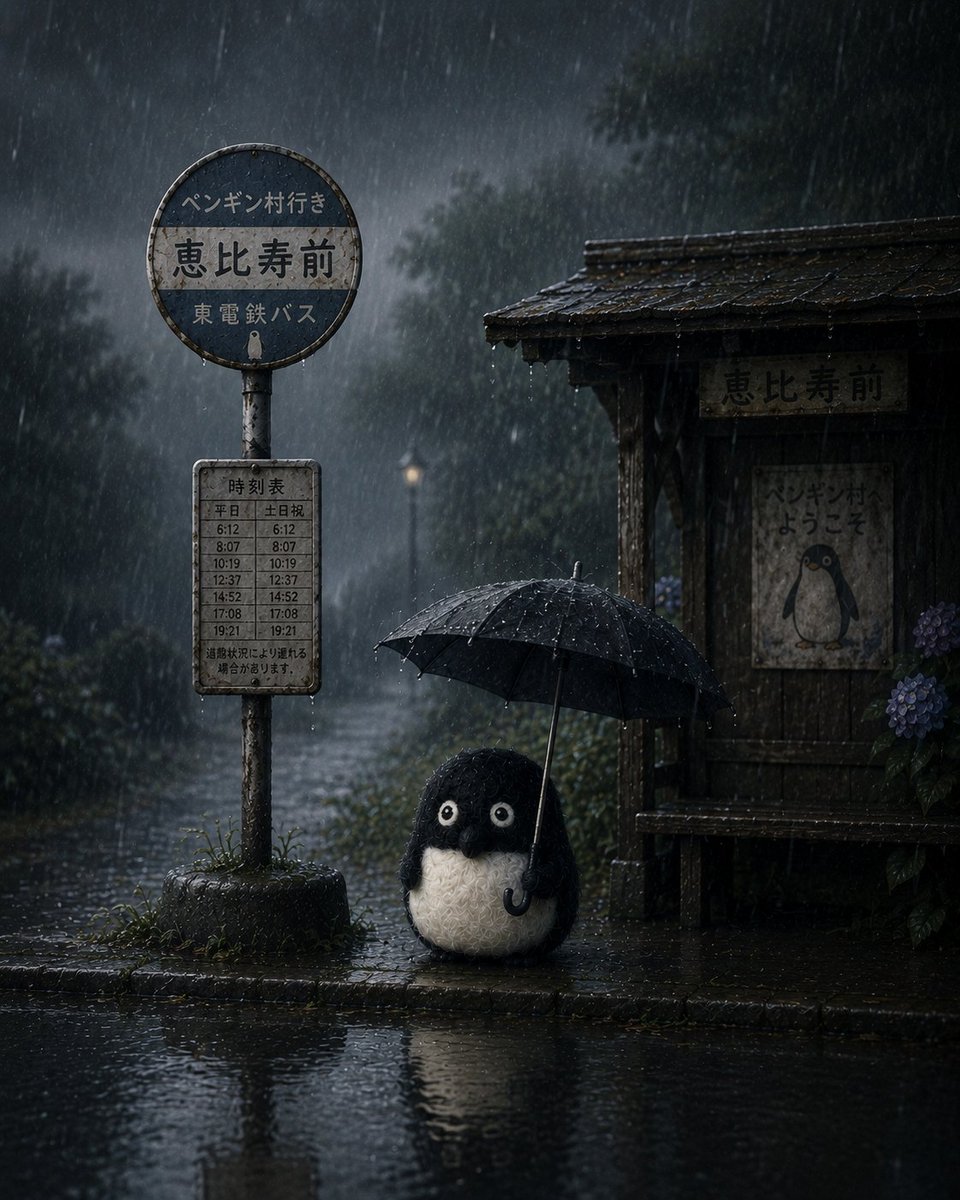 おはペン🐧／ 関東も梅雨入りしたペンね☔️☔️☔️☔️ 夏になれば