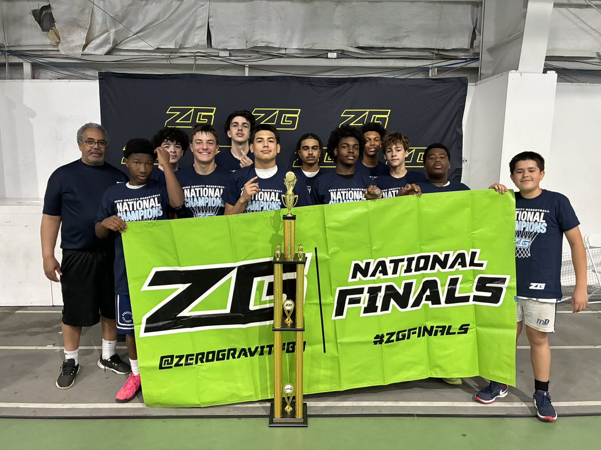 zg_newengland's tweet photo. 🚨 NATIONAL CHAMPIONS 🚨

Congratulations to Boys 9th Grade Move Different Black (MA) 🏀 

MVP of the Finals Emmanuel Jean-Pierre 🏆 
#ZGFinals https://t.co/xRVYdVelQM