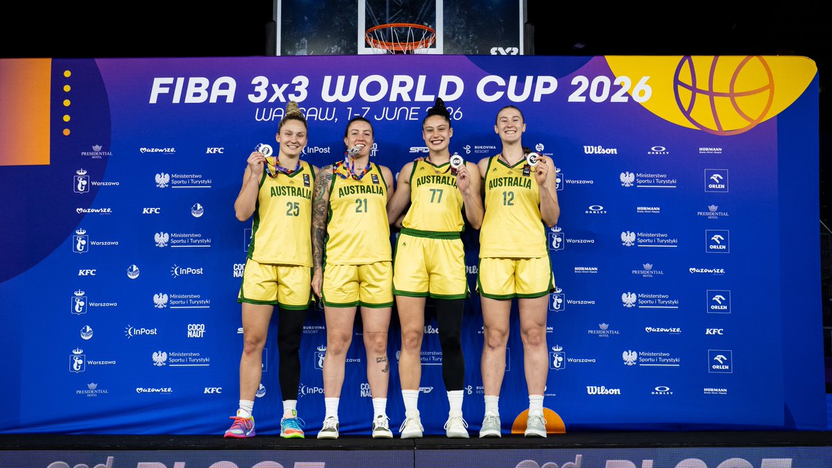 WNBL's tweet photo. 🥈 GANGURRUS MAKING HISTORY!

The Gangurrus have delivered their best ever result at the 3x3 FIBA World Cup, claiming a historic second-placed finish after an epic 21-20 battle with the United States 🏀 https://t.co/PTCF3UWbvI