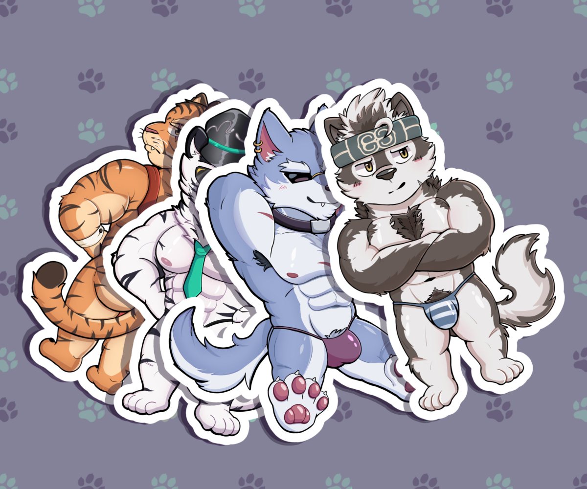Fortt_bread's tweet photo. Chibi Daddies
Commission for @bhanangelus 

#Merch #Furry #Dislyte #Fortnite #Freddy #Oscar #JinQiu #Stickers
Merch available with @bhanangelus https://t.co/oHKrpLBH69