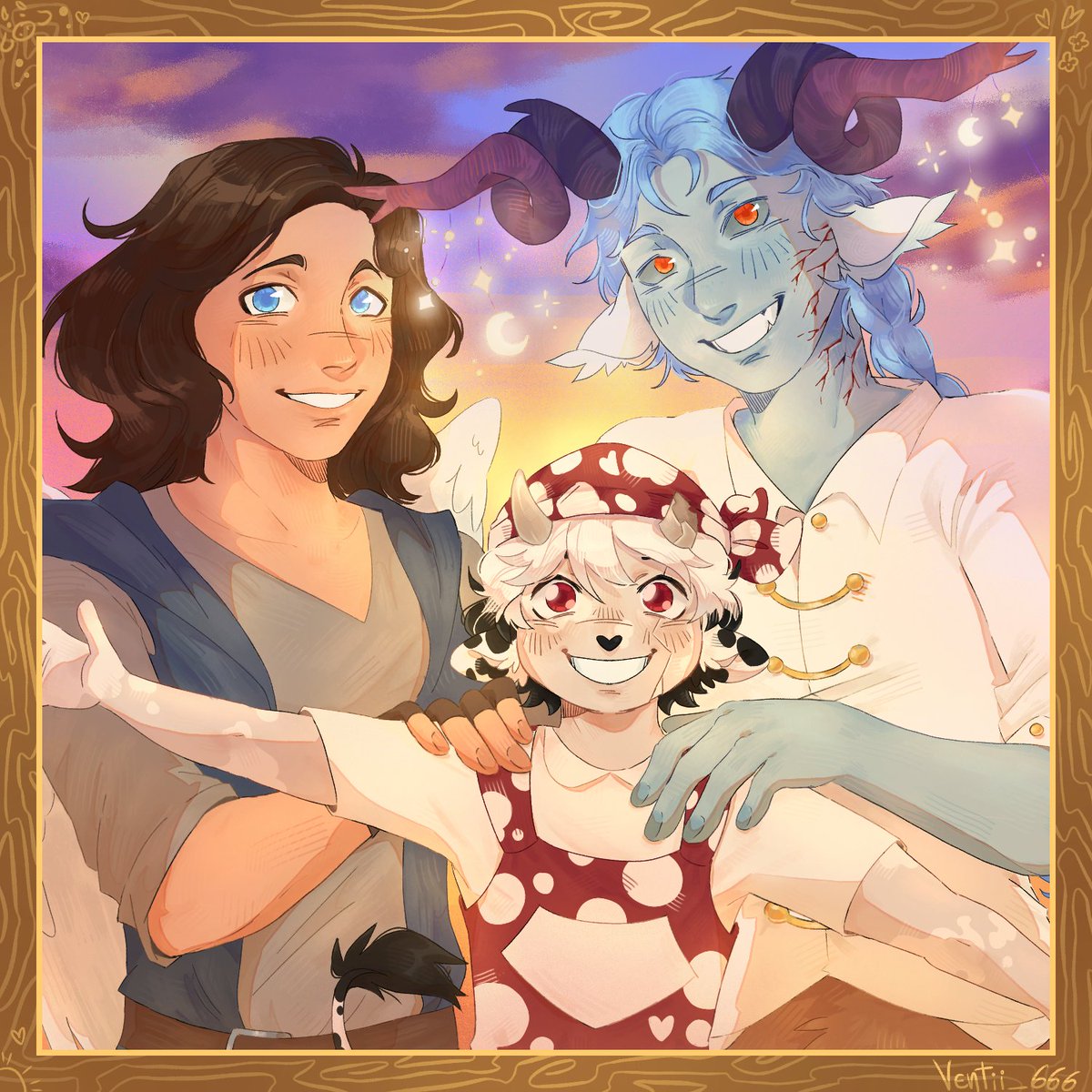 Alch3m1st_1's tweet photo. Oh how I will miss our little family, don't worry Dimi we'll all be together again one day. I got puiut from here Sky,may the next world be what your searching for.
- Călin

Art by @Ventii_666 
Thank you for all the work you put into this for us to have as a memento of season 1!! https://t.co/VH6LtSqrlH
