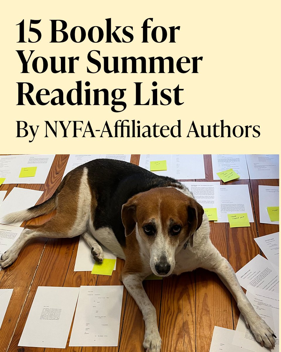 nyfacurrent's tweet photo. The dog days of summer are almost upon us! 

In anticipation, we're sharing 15 books by NYFA-affiliated writers...some of which are hot off the presses (or are about to be!).

Details: https://t.co/ESOoHiWyyy https://t.co/wsdOJbxriA