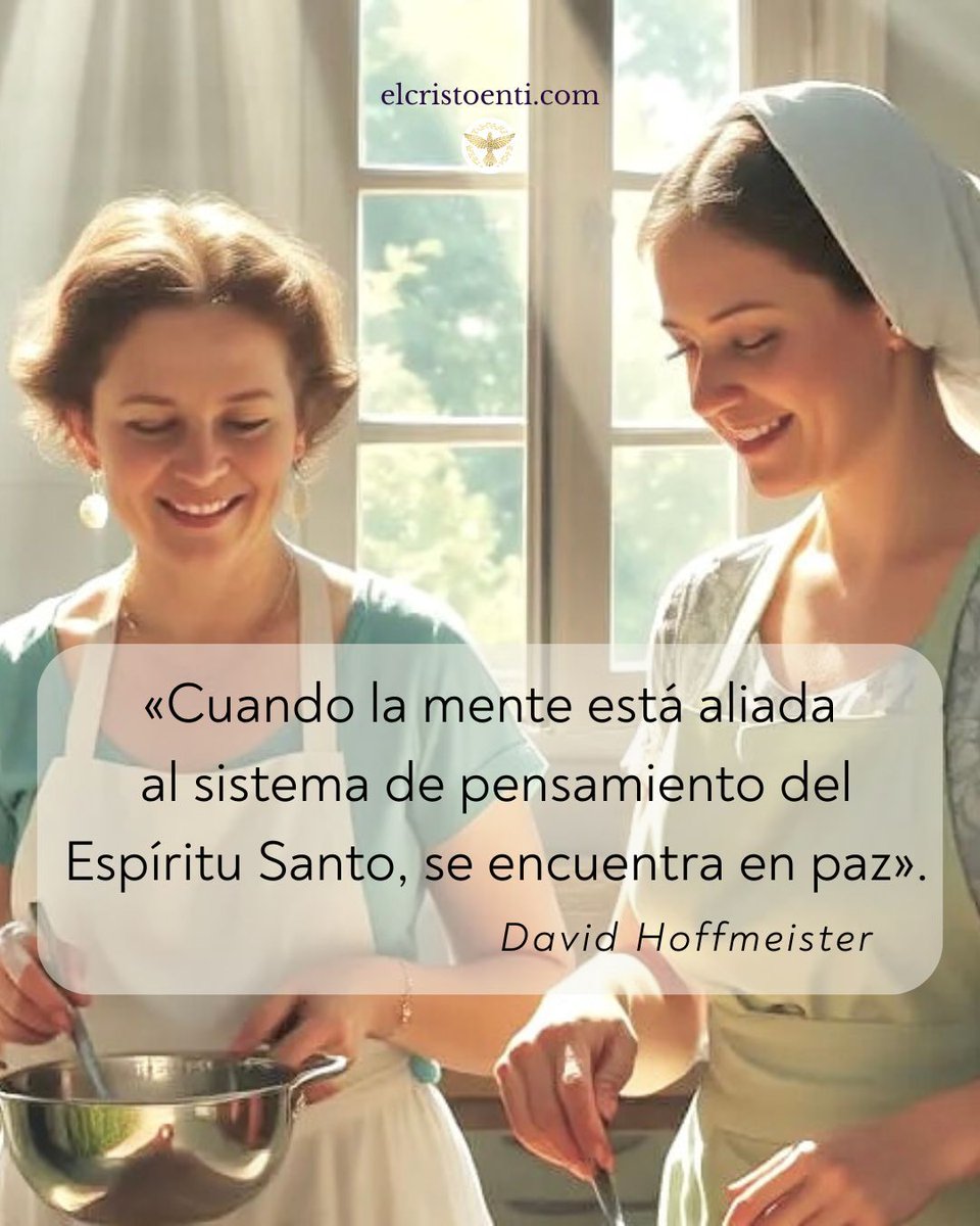 UCDM_DavidH's tweet photo. «Cuando la mente está aliada al sistema de pensamiento del Espíritu Santo, se encuentra en paz. Y paz mental es la meta de la vida». -David Hoffmeister  

🕊️Cita del libro: «Despertando a través de un Curso de Milagros». 

📍Adquiere este libro aquí: 
https://t.co/CbVx9UtPza https://t.co/2rOWWR2JlU