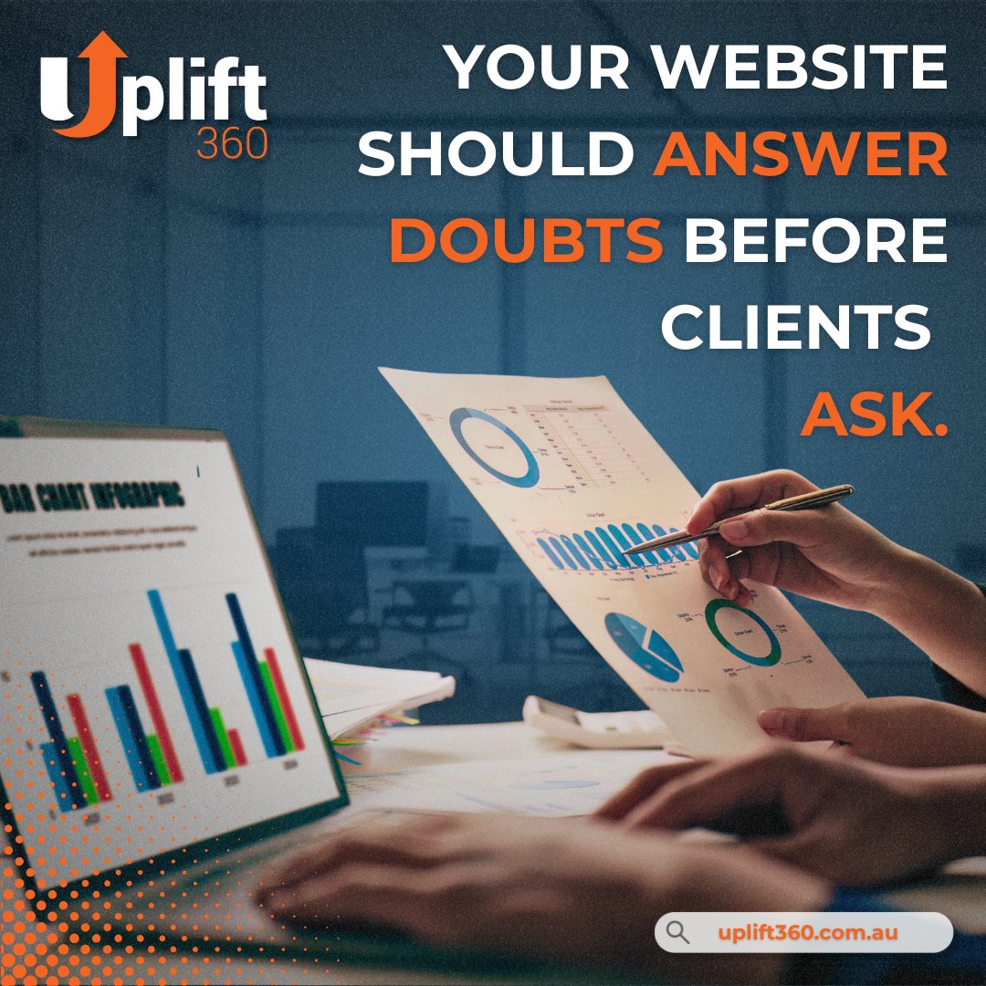 Uplift_360's tweet photo. Most websites explain services. The best websites build trust. Potential clients are looking for confidence, not just information. Does your website answer the questions people are already asking before they contact you? #WebsiteDesign #BusinessGrowth #LeadGeneration https://t.co/q1p0WTSLTI