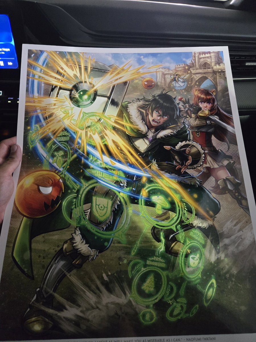 Shield_Central's tweet photo. There were lewd stickers and air fresherners as well. Snagged these for now. Fan Fusion at Phoenix, AZ #shieldhero #Raphtalia #盾の勇者の成り上がり #盾の勇者 #Frieren https://t.co/GM2vwrE3OS
