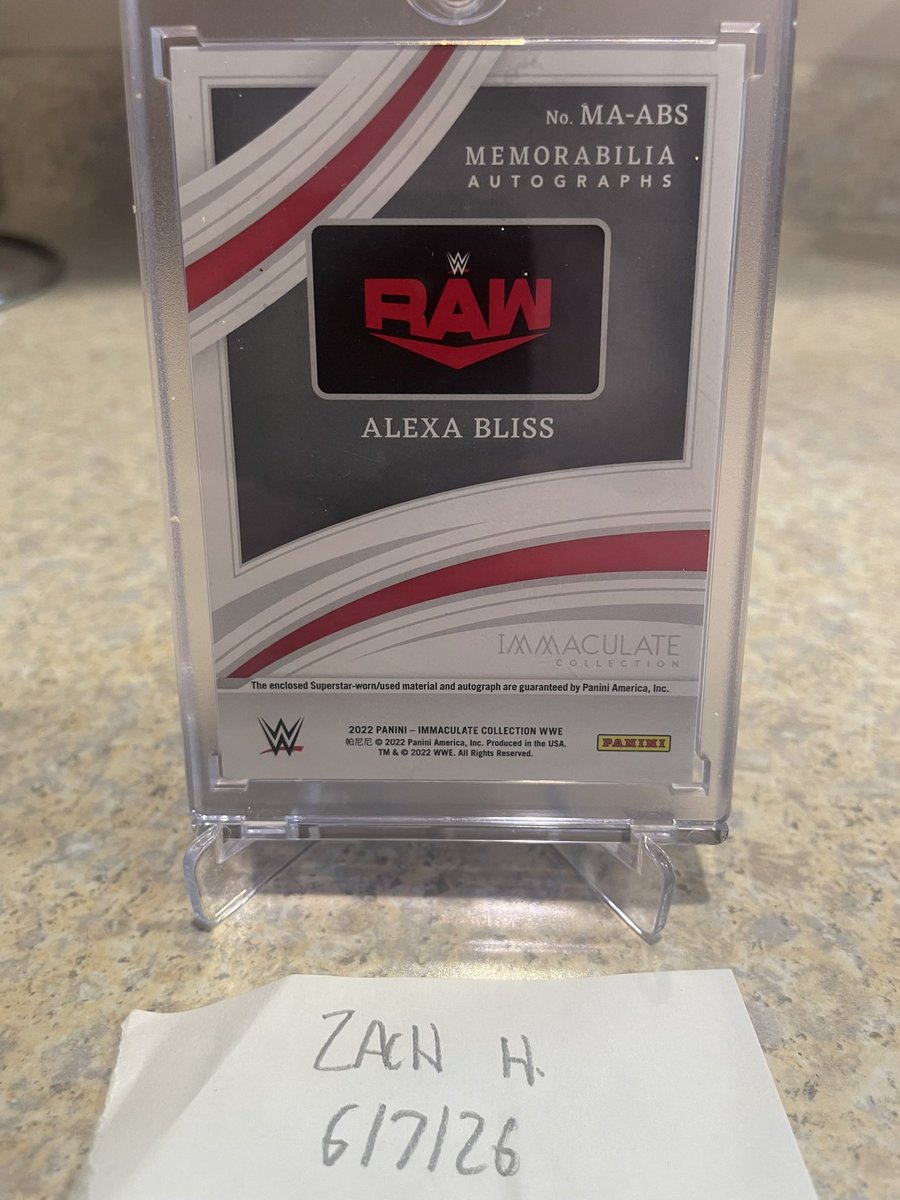 HuffCards's tweet photo. $135 shipped. 
Alexa Bliss Immac /99 https://t.co/RUBmWim5r8