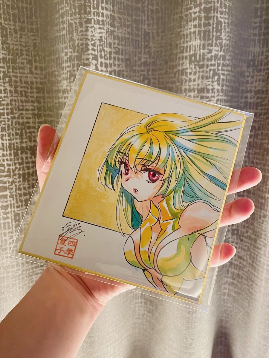 pukoresu's tweet photo. ラスト一つだった四季童子先生の��紙をお迎えできたのですが、とても綺麗でずっと眺めてる…☺️ https://t.co/Mrc8ymWuo3