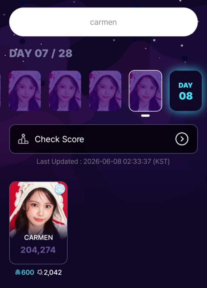 CARMEN VOTING FANBASE tweet media