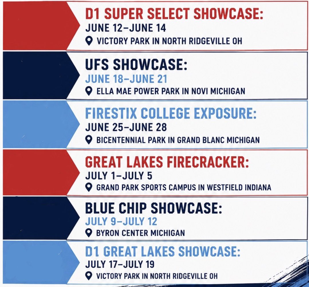 mackmcgoff's tweet photo. Excited to get back at it with my team Detroit Prospects Campisi 16u!
Here’s our summer schedule!!!
@DetProsCampisi https://t.co/mN2HGzdyQT