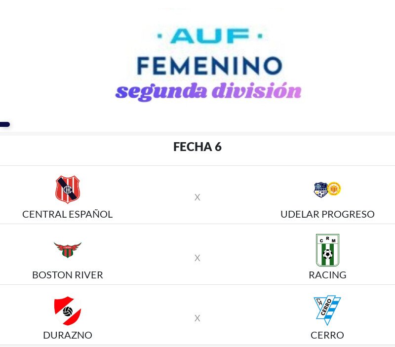 jofeces's tweet photo. #FútbolFemenino ⚽️🇺🇾
Campeonato Uruguayo de Segunda División 
Torneo Apertura 

● Resultados fecha 5
● Posiciones 
● Fecha 6 https://t.co/y2C7Sn9u5H