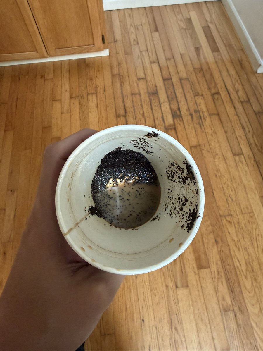 dcxr7's tweet photo. @McDonalds uh, I’m use to some grounds in my coffee on occasion— but this?? Had me gagging. https://t.co/ap6jLLPxKO