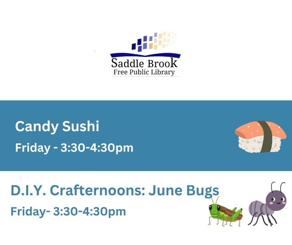SaddleBrookLib's tweet photo. We have a busy week lined up for the kids and teens. https://t.co/Iq0dIeV2PH