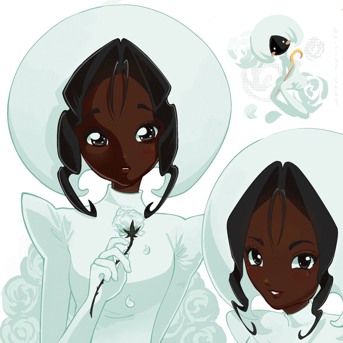 Swirlyfish09's tweet photo. Lace fanart ❀ܓ(｡◠ ꇴ ◠｡ )
#lace #silksong #fanart #gijinka https://t.co/FRPRKT4KGO