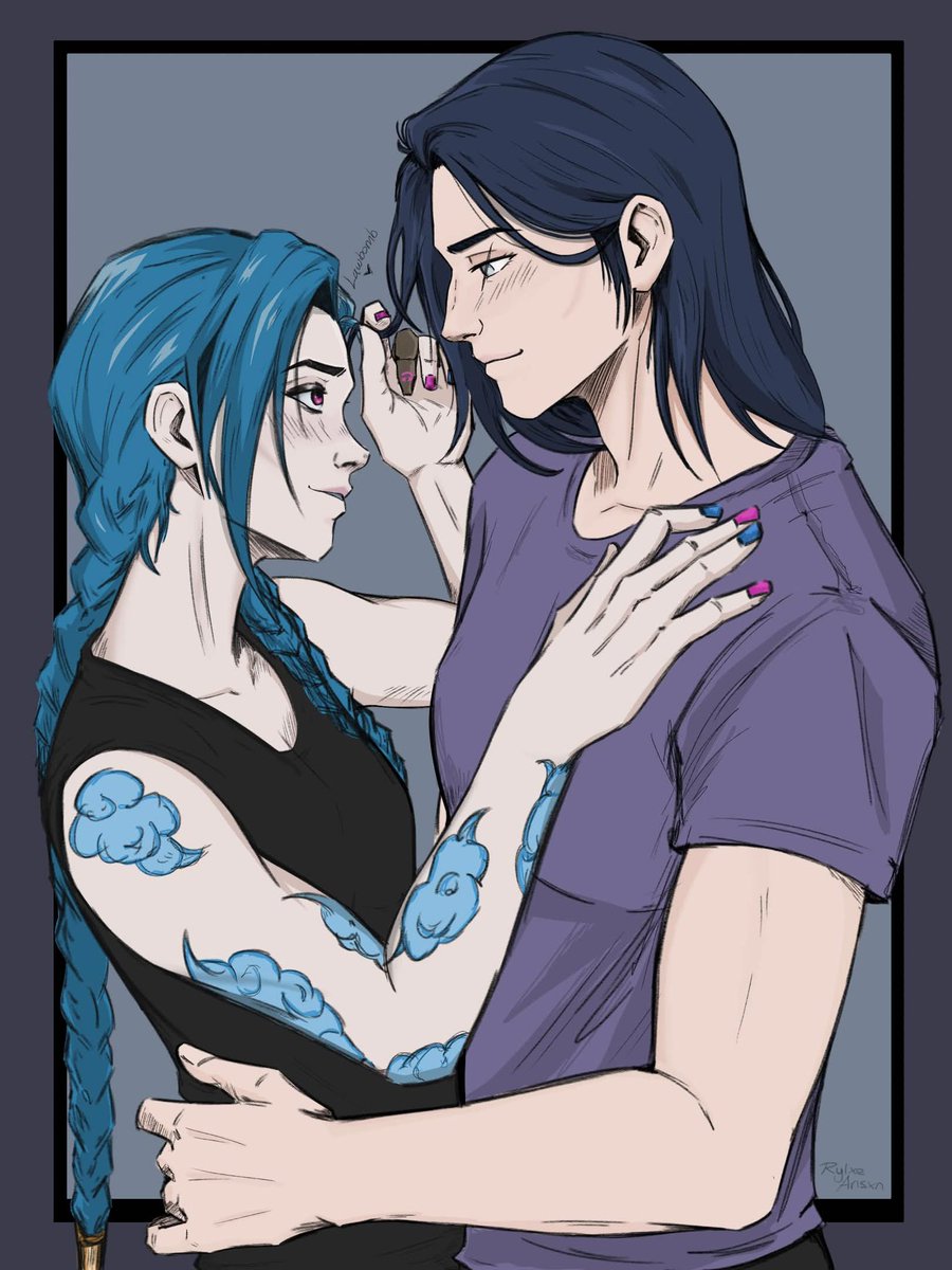 rylxedoodles's tweet photo. they’re back guys, i missed drawing these two #caitlyn #lawbomb #caitjinx #jinx #arcane https://t.co/6jbpNYBQL3