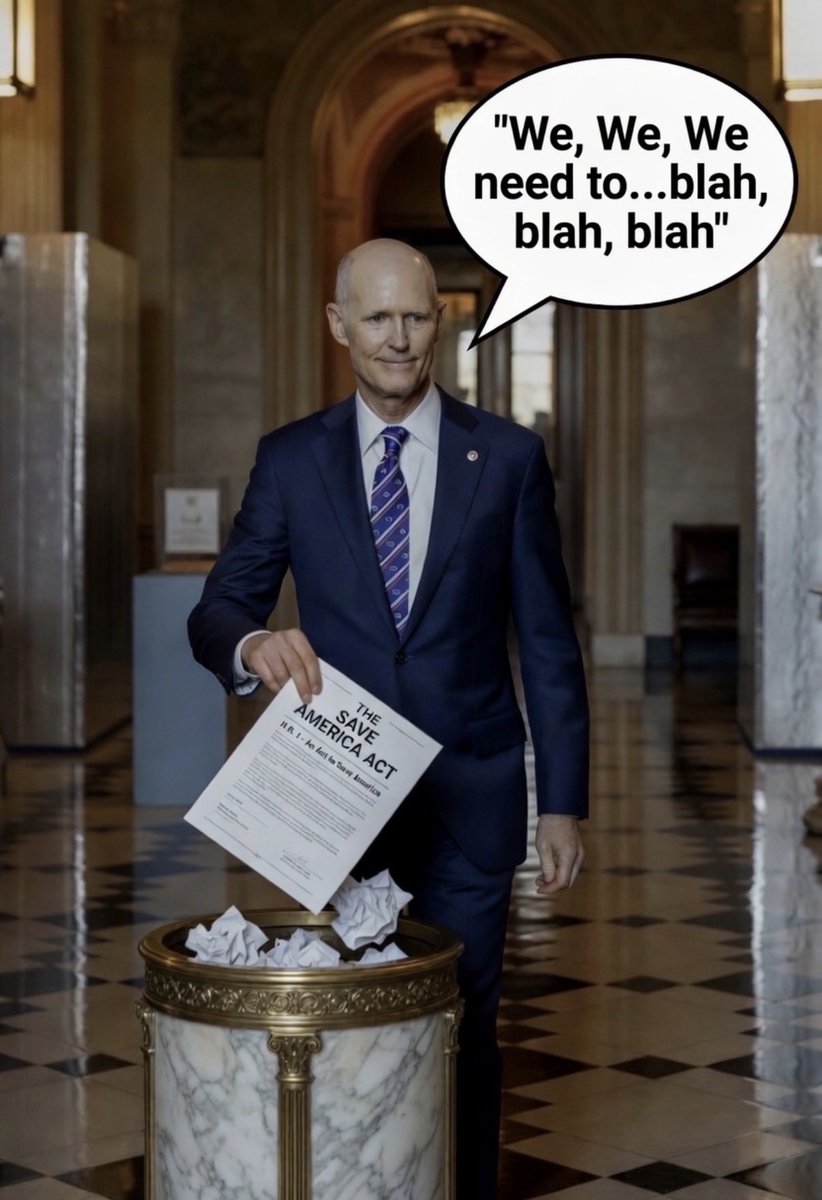 TGFELTINI's tweet photo. “WE” need to blow up the filibuster NO ACTION Ricky?

How about YOU actually DOING SOMETHING like calling out BENEDICT Thune PUBLICLY AND if he fails to do do by WEDNESDAY, CALL PUBLICLY FOR HIS REMOVAL! 

Is that “WE” enough for you? Or are you just going to go and live up to your nick name NO ACTION Ricky?