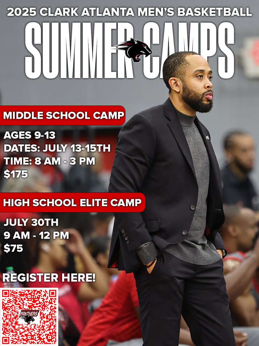 jljackso4's tweet photo. 𝐒𝐔𝐌𝐌𝐄𝐑 𝐂𝐀𝐌𝐏𝐒 𝐀𝐑𝐄 𝐈𝐍 𝐒𝐄𝐒𝐒𝐈𝐎𝐍! 🏀☀️🐾

Clark Atlanta Men's Basketball is hosting ✌🏽 summer camps! Don't miss out on a chance to sharpen your skills under a championship-winning coaching staff! https://t.co/ZkQD1u5Cpl