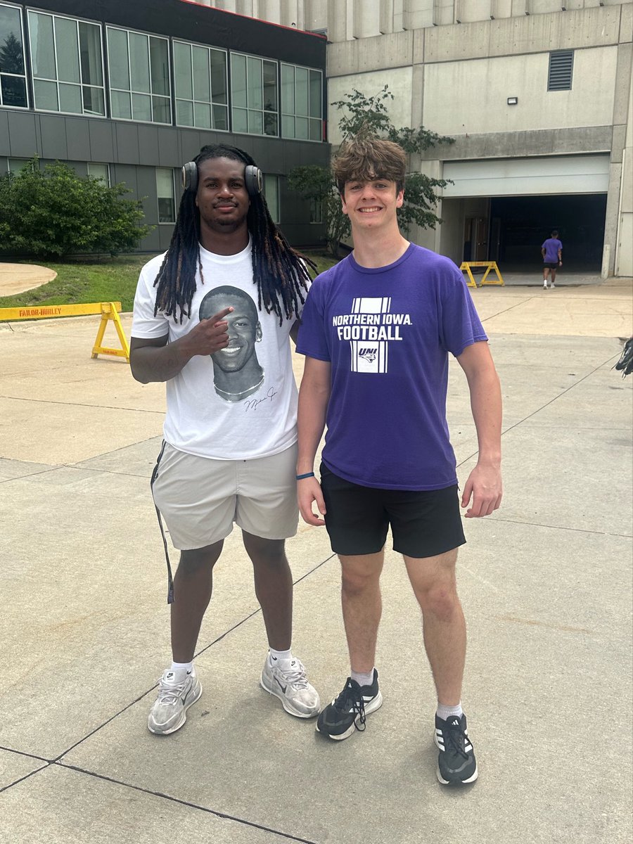 charlesr2029's tweet photo. Some clips from @UNIFootball camp. Thank you @coachcjnuss @UNI_CoachSmith @CoachRVW for having me out!!! @UNI_Recruiting https://t.co/bh5pdhypzC