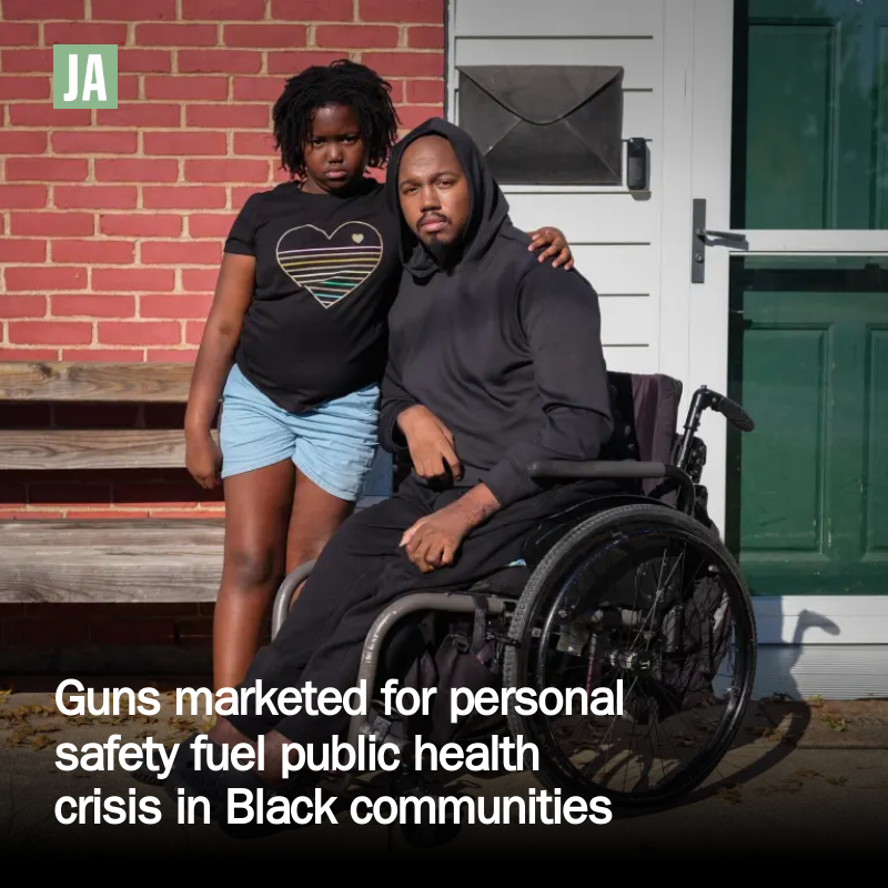 JournalAdvocate's tweet photo. Guns marketed for personal safety fuel public health crisis in Black communities https://t.co/ymcZ6q3qHK https://t.co/rYPDpaWQll