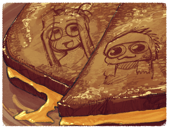Pelko_P's tweet photo. i enjoy that my lines have evolved to be guidelines for my painting. awhile back i hated the idea of painting because it seemed so daunting but before i knew it i'm already painting grilled cheese https://t.co/kxsLGE3hMO