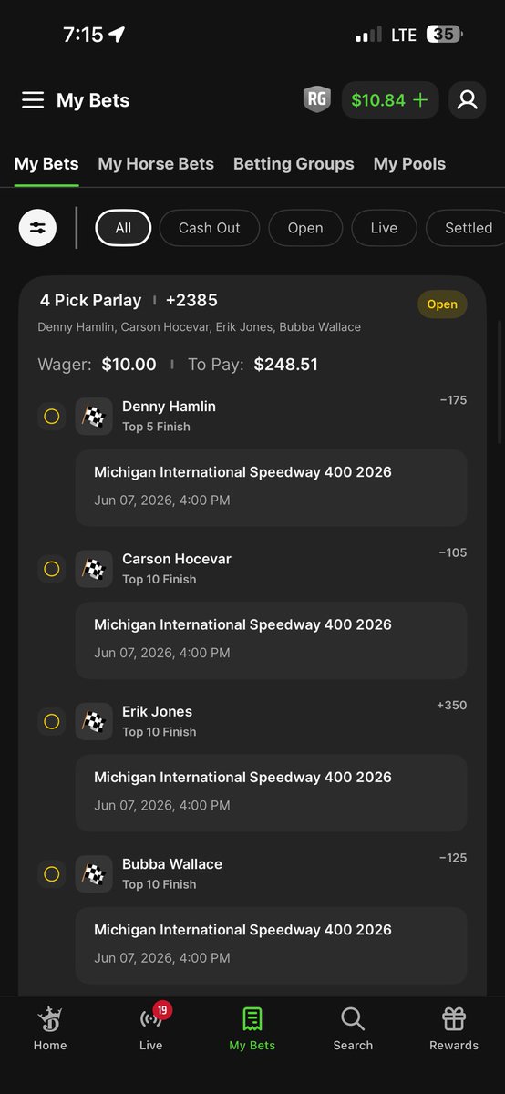 TCash176's tweet photo. @TravisRockhold @DaleJr 

Dirty Mo Dough for the win babyyyyy https://t.co/LoGjxnK8cQ