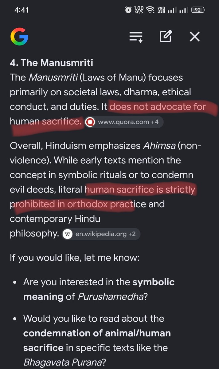 Dharmic_samrat's tweet photo. @MyUnveiledTruth Wow, this -ve iq cockroach is so intelligent that she blocked me immediately without waiting for me to reply. Behaviour of a puny insect. Either way, know the difference between smriti and Shruti first -ve iq ded joo worshiper. Also from your own reference, it says this https://t.co/pUlHousHOa