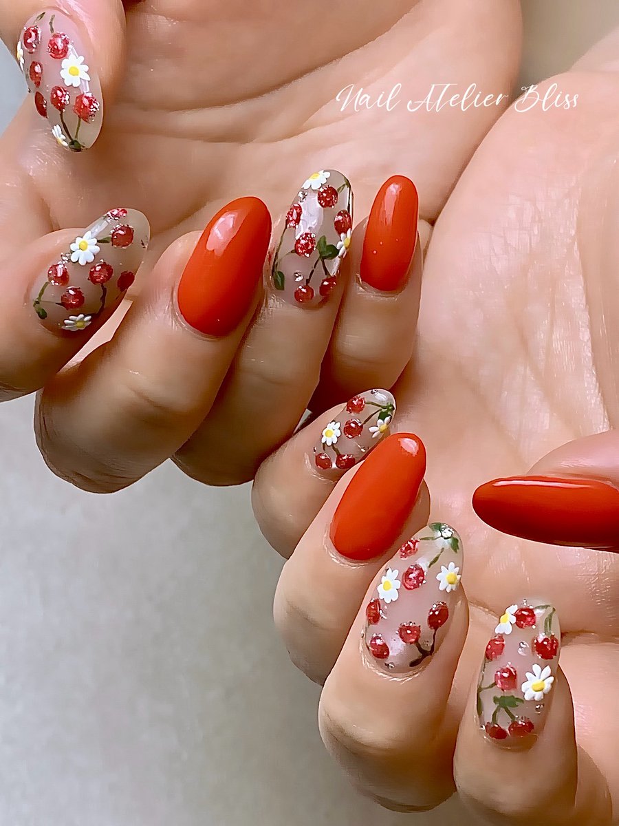 NewAquariu897's tweet photo. 🍒🍒🍒

𝐂𝐡𝐞𝐫𝐫𝐲 𝐃𝐞𝐬𝐢𝐠𝐧🍒

やっぱり可愛いさくらんぼネイル🍒💅🏻 https://t.co/msTFvbb6rc